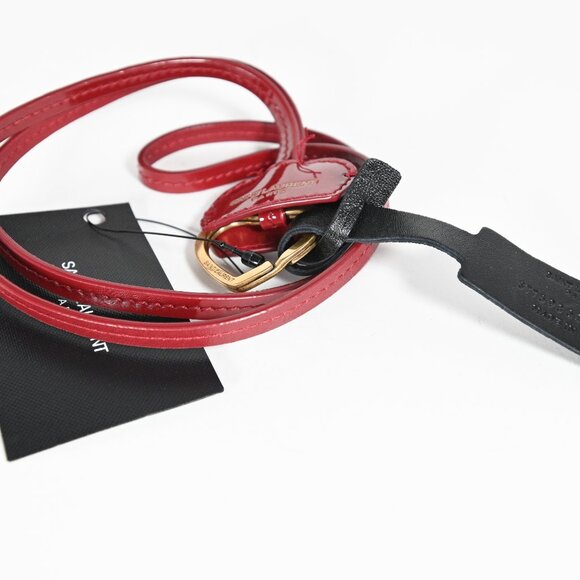 Saint Laurent Opyum Red with Gold Heart Keychain - Brand New with Tags - Picture 6 of 6